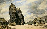 Steeple Rock Kynance by Edward William Cooke